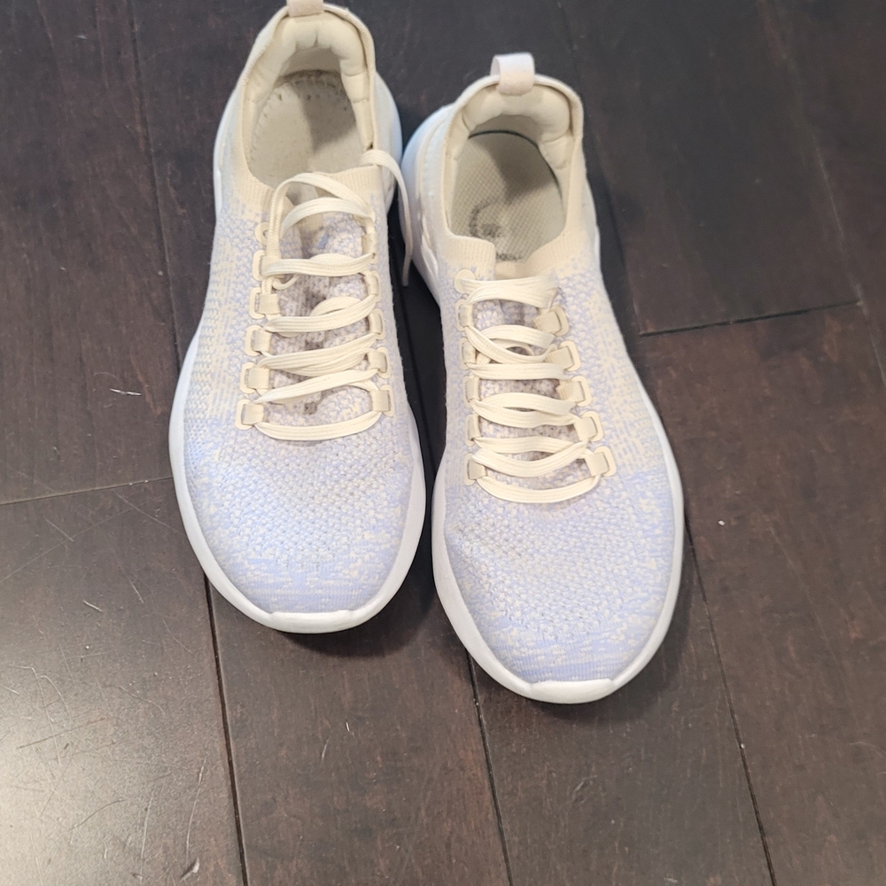 APL Women’s Knit Athletic Sneakers in Lavender and Cream